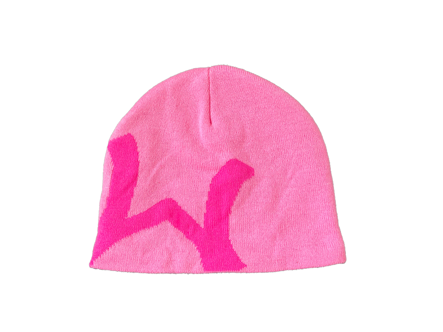PINK LOGO BEANIE (SATIN-LINED)